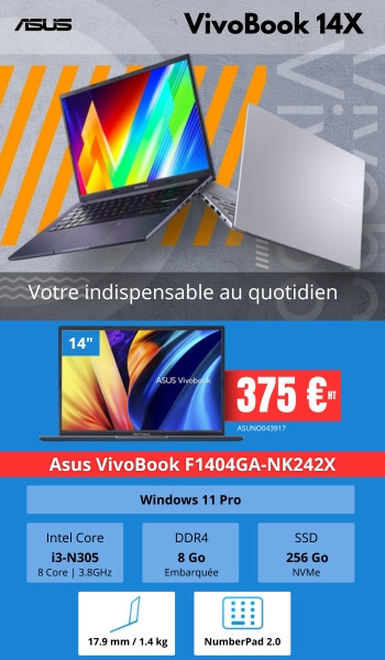 Asus Vivobook 14X | Votre indispensable au quotidien